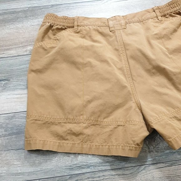 Cabelas Mens Cargo Shorts Earth Brown Canvas Wash Outdoor Camping Casual Work - Picture 8 of 11